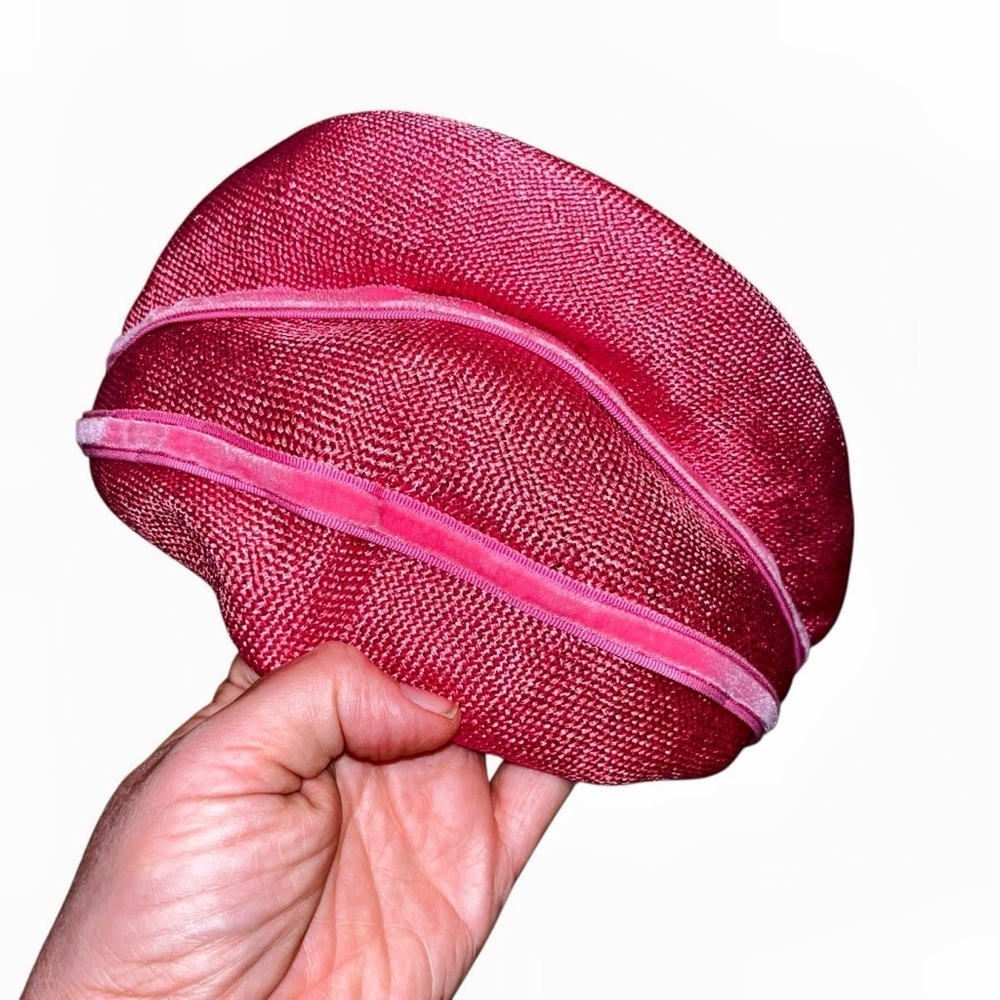 Vintage red chez perle Paris hat retro
